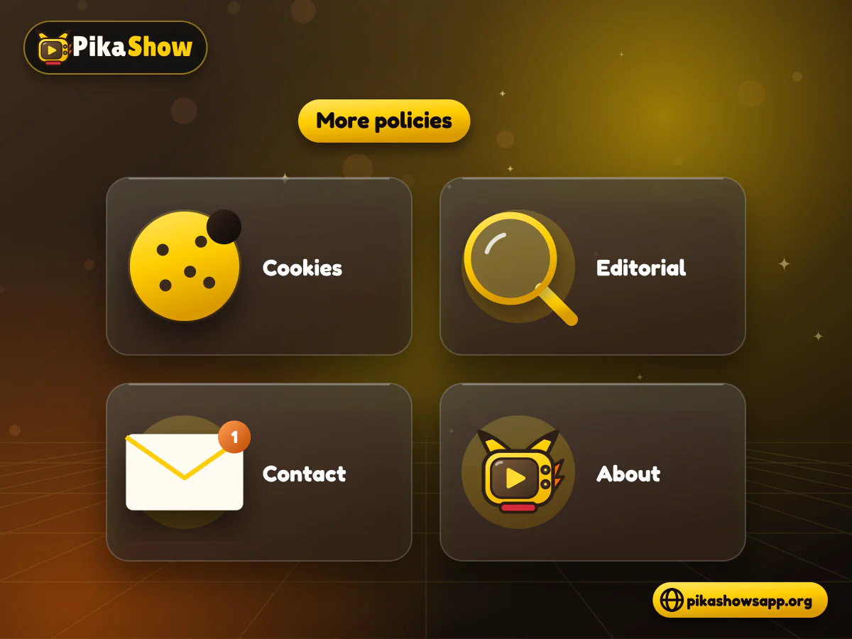Cookies, editorial and about Four tiles for cookie policy, editorial policy, contact page and about page
