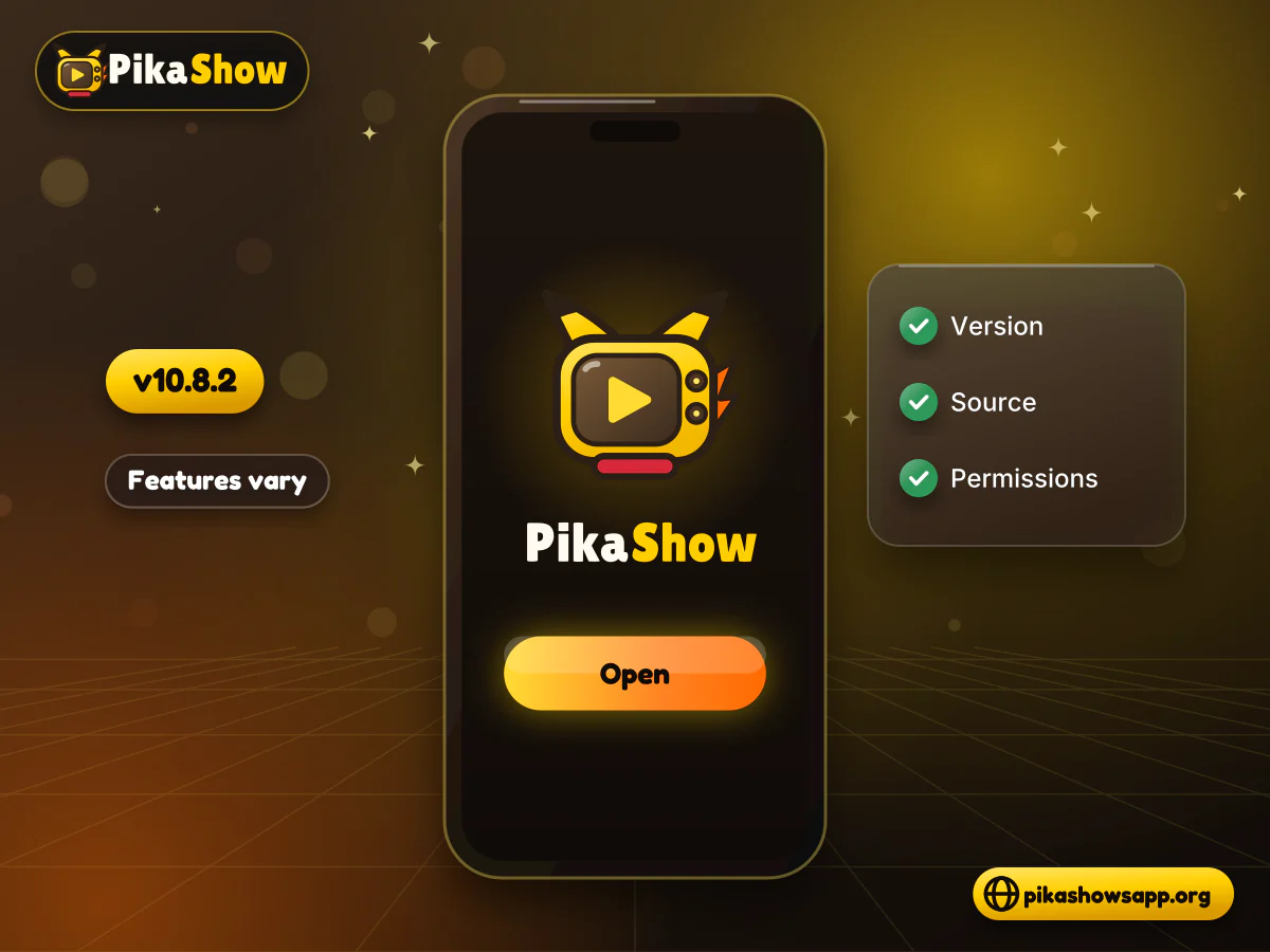 Check app features before use Phone app splash screen next to a checklist confirming version, source and permission checks before use